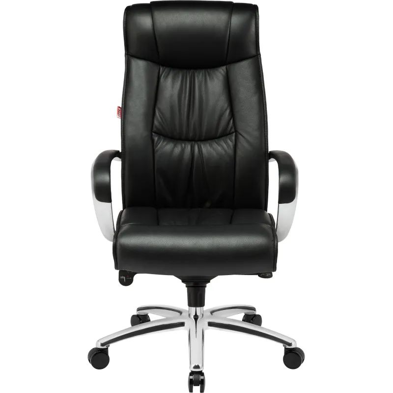 Кресло BN_Fc_Руководителя Echair-534 TL кожа черная, хром