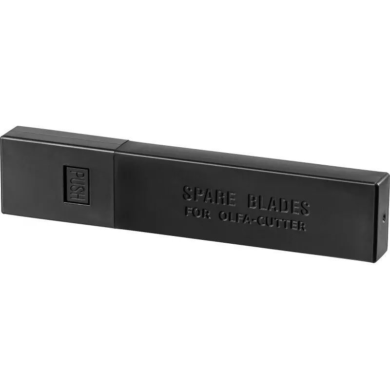 Лезвие запасное для ножей OLFA BLACK MAX  (LBB-1OB) 18мм, 10шт./уп.футляр
