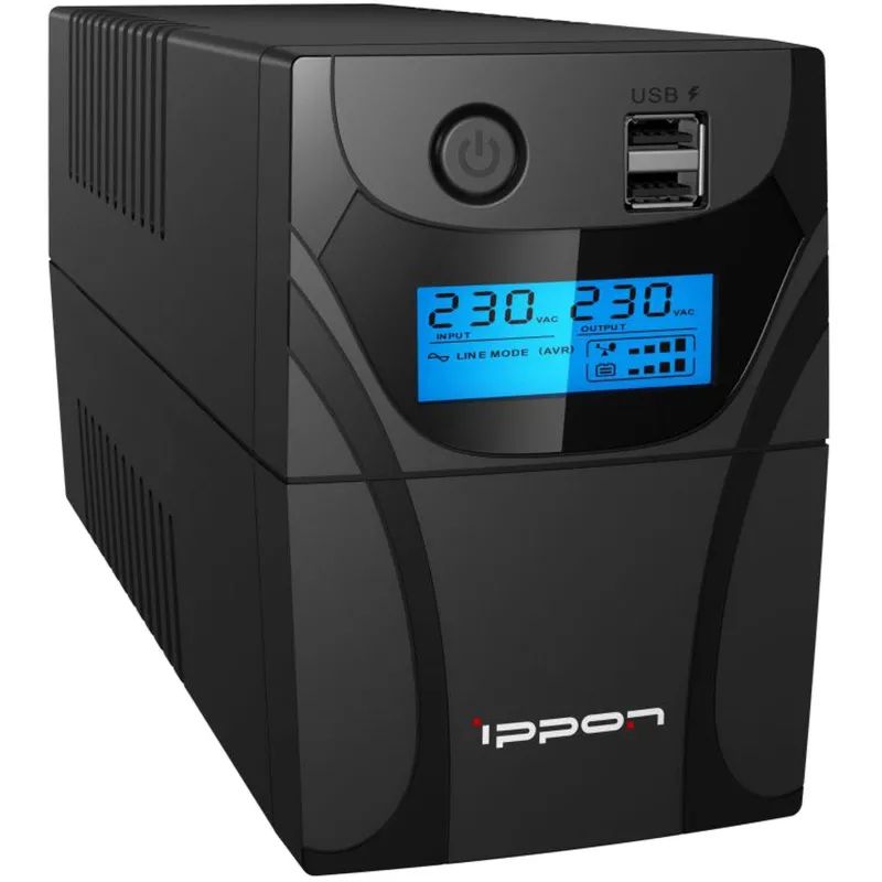 ИБП Ippon Back Power Pro II 500 500VA 300Вт IEC(4) черный(1030299)