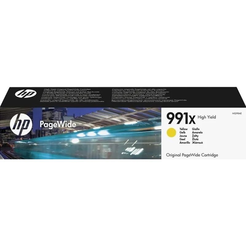 Картридж струйный HP 991X M0J98AE жел. пов.емк. для PW Pro 750/772/777