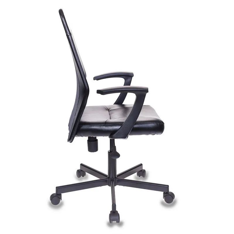 Кресло VB_EChair-225 PTW_G к/з черный, сетка серая (TW-04)