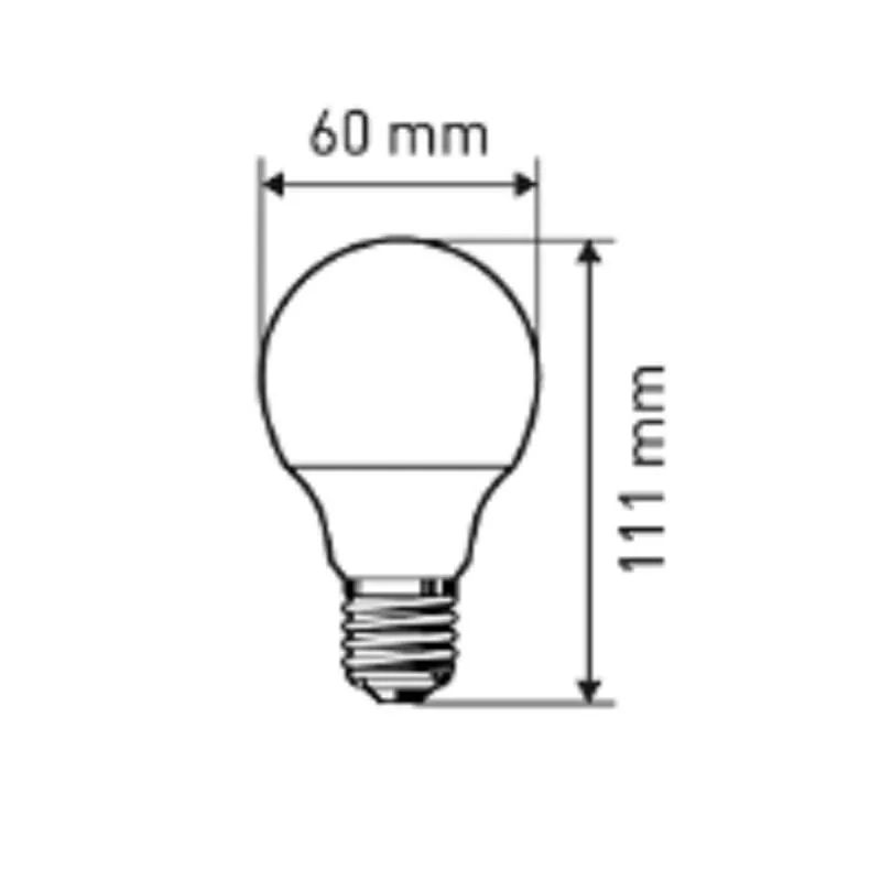 Лампа светодиодная Эра 13W E27 4000k нейт.бел. ст.колба LED A60-13W-840-E27