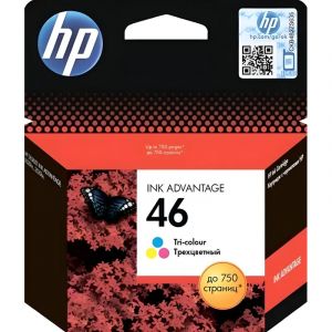 Картридж струйный HP 46 CZ638AE цв. для DJ 2520hc