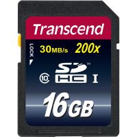 Карта памяти Transcend Premium SDHC 16Gb UHS-I Cl10, TS16GSDHC10