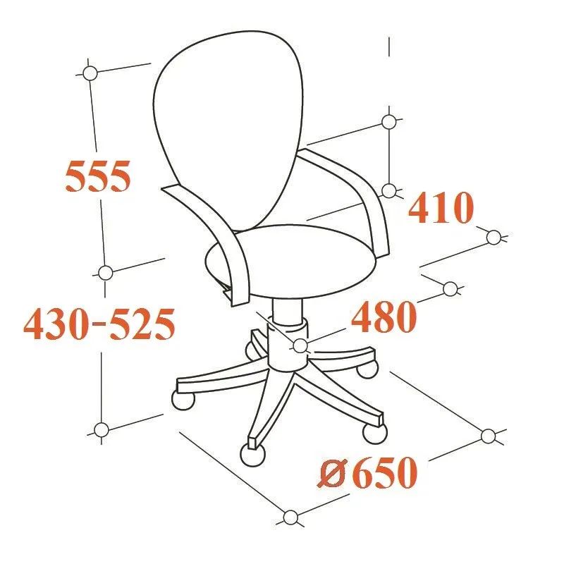 Кресло VB_EChair-225 DSL PTW к/з черный, сетка черная, хром