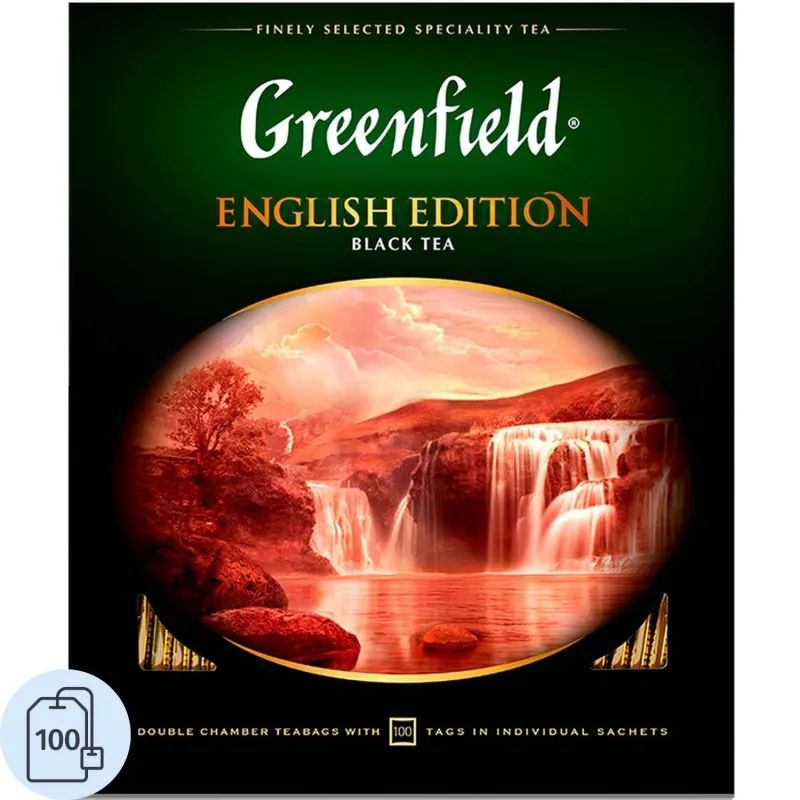 Чай Greenfield English Edition черный фольгир.100пак/уп