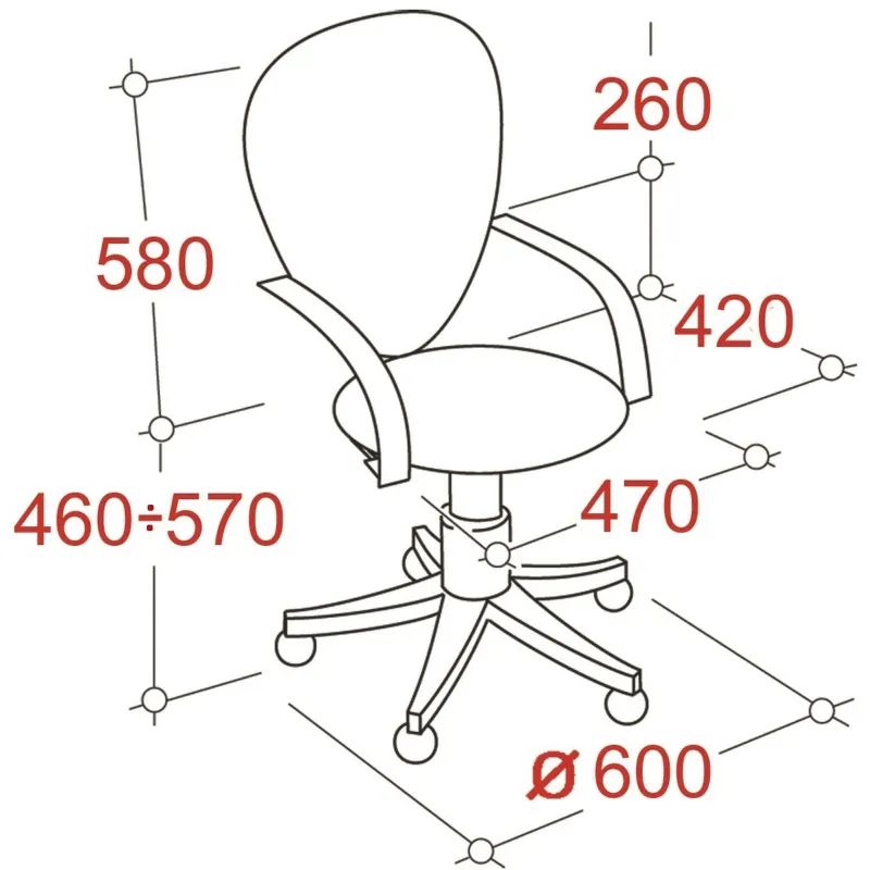 Кресло UP_EChair 223 PC ткань синяя С06, хром