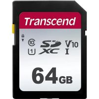 Карта памяти Transcend 300S SDXC 64Gb UHS-I Cl10, TS64GSDC300S