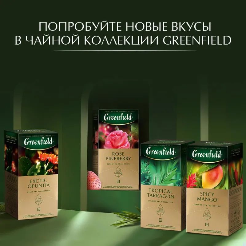 Чай Greenfield Wildberry Rooibos трав, 25пак 1390-10