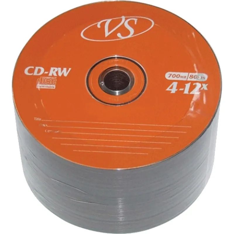 Носители информации VS CD-RW 700MB 4-12x Bulk/50
