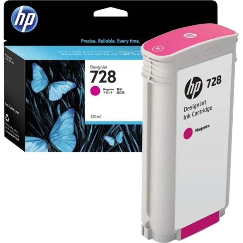 Картридж струйный HP 728 F9J66A пур. 130мл для DJ T730/T830