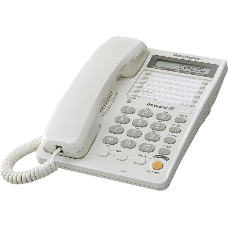 Телефон проводной Panasonic KX-TS2365RUW белый