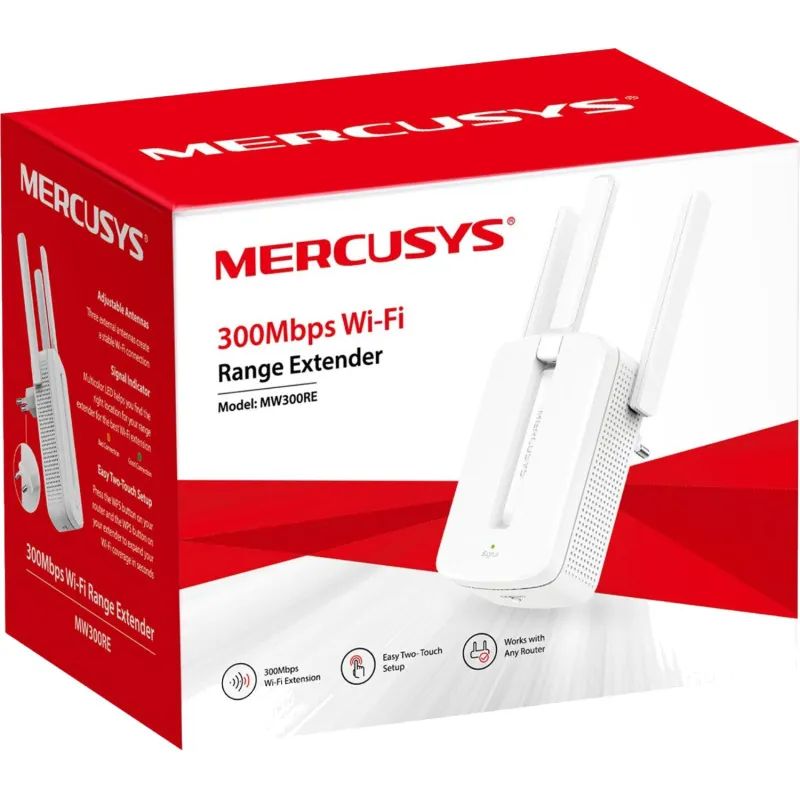 Усилитель сигнала Wi-Fi Mercusys MW300RE