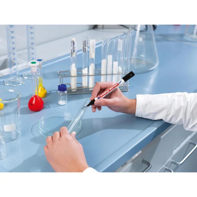 Маркер лабораторный EDDING E-8014 черный 1 мм перманент