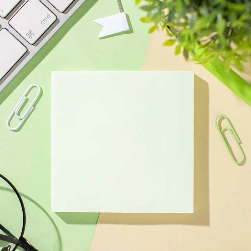 Стикеры ATTACHE с клеев.краем 76х76 салатовый 100л