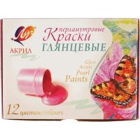 Краски акриловые Луч Перламутровые 12цв 22С 1412-08
