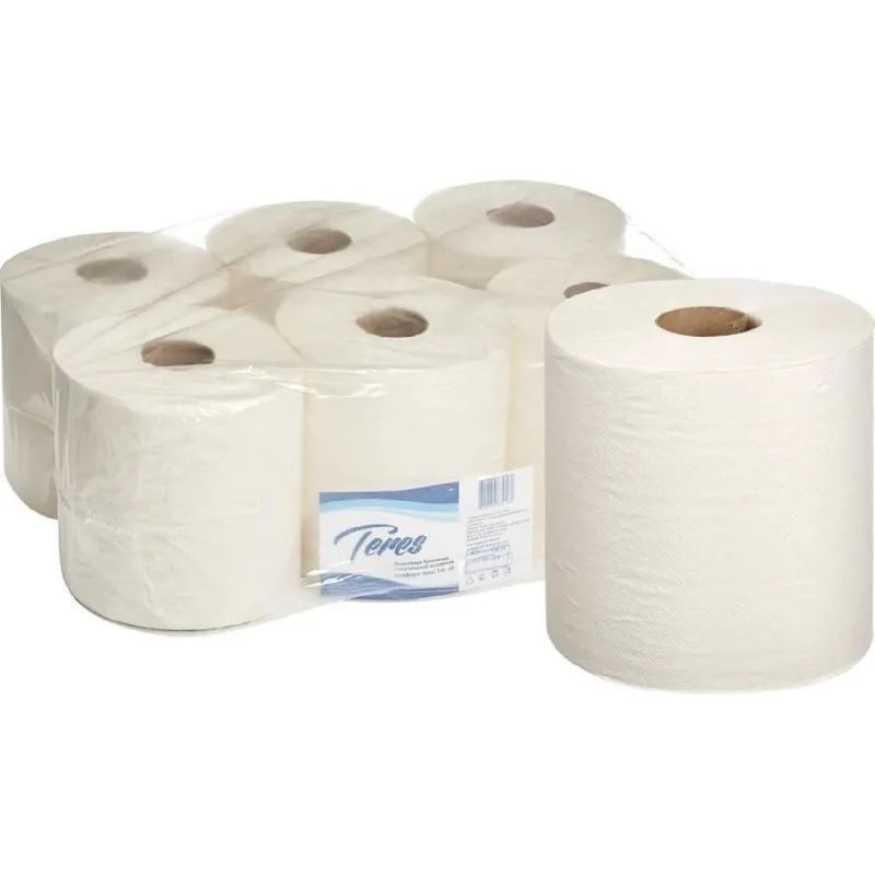 Полотенца бумажные д/держ.Терес Комфорт макси ЦВ 1сл.270м 6рул Т-0150