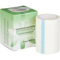 Лейкопластырь 5х500см нетканый в картоне LEIKO