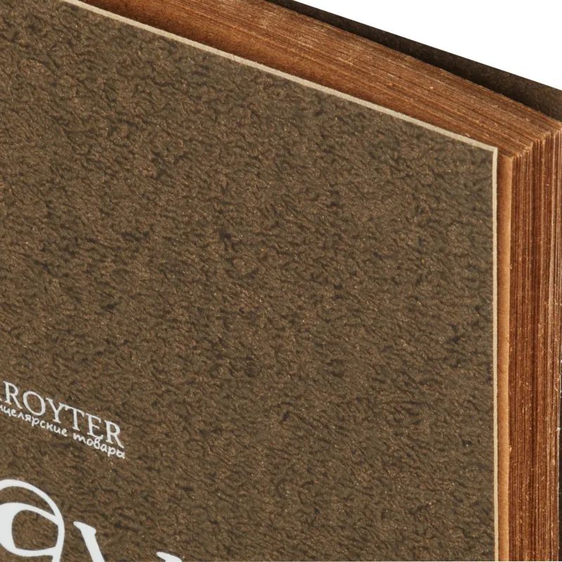Скетчбук д/рис.и эскиз.Kroyter А5 40л,крафт,147х206,140гр,спир,тисн.фо07880