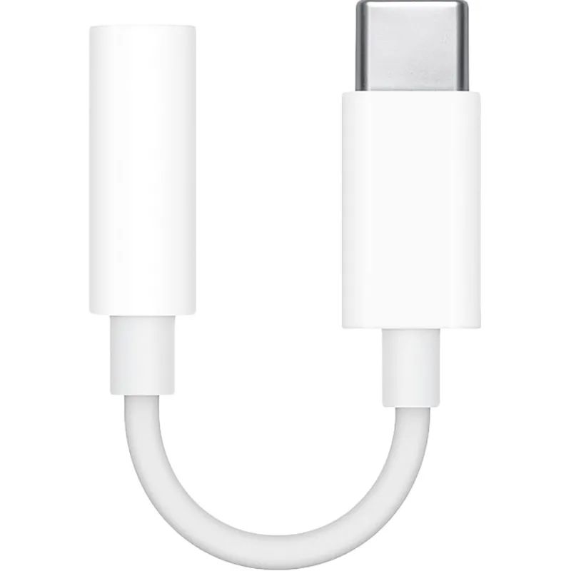 Адаптер Apple USB-C - 3.5 mm Headphone Jack Adapter, бел, MU7E2ZM/A