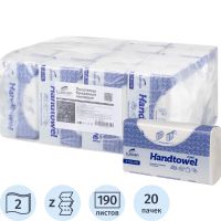 Полотенца бумажные д/дисп. Luscan Professional Z слож2сл190л20пач/уп