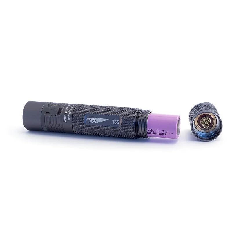 Фонарь ЯРКИЙ ЛУЧ T65 ESCORT CREE XM-L2, 3реж., встр. ЗУ micro-USB
