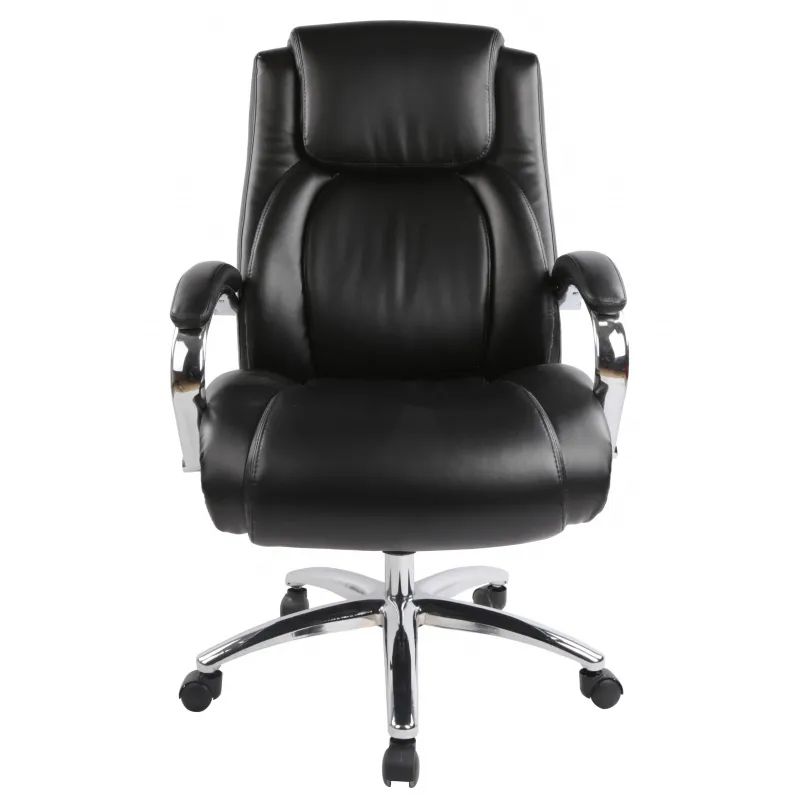 Кресло BN_Dp_EChair-585 TR рецикл.кожа черный, хром
