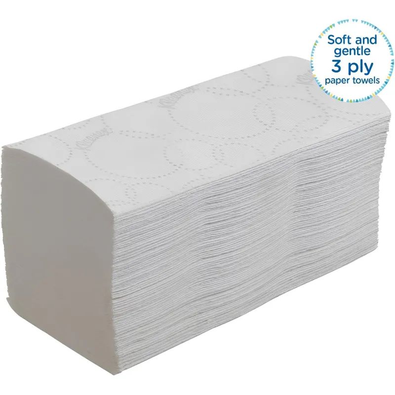 Полотенца бумажные д/дисп KK Kleenex Interfold 2сл бел 186 лист 15 пач.6789