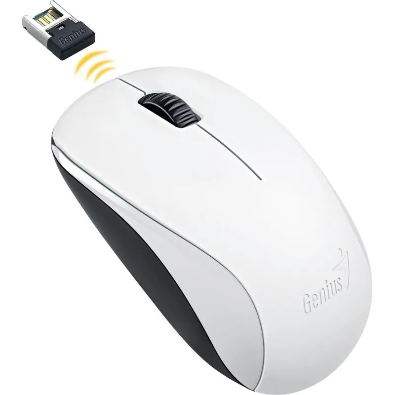 Мышь компьютерная GENIUS NX-7000 (G5 Hanger) Белый,  1200dpi.