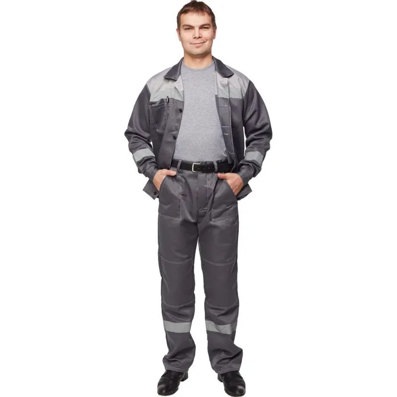 Костюм летний муж. л22-КБР т.сер./св.сер (р.56-58) 170-176