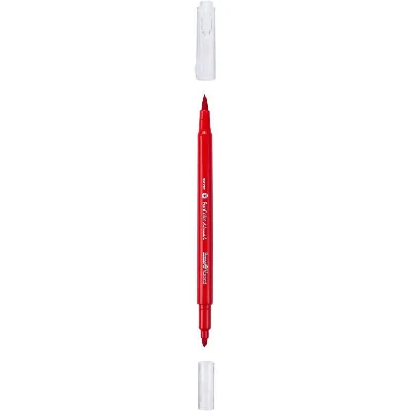 Фломастеры КИСТОЧКИ ДВУСТОРОННИЕ FUNCOLOR 12цв,в пластиковом пенале 32-0047