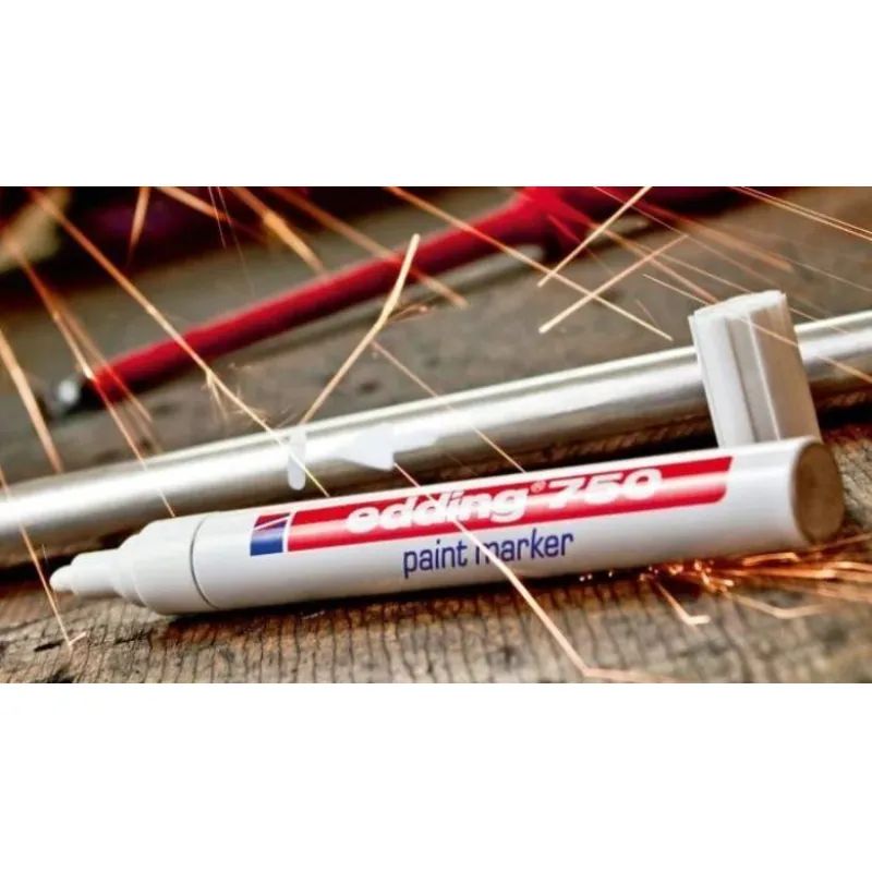 Маркер лаковый EDDING E-750/5 желтый 2-4мм, мет. корп