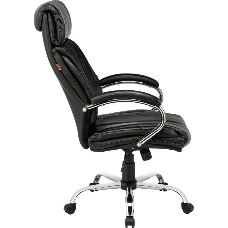 Кресло BN_Dp_Руководителя EChair-516 RT рецикл.кожа черная,