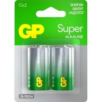 Батарейка GP Super D/LR20/13A алкалин.,GP13A - 2CR2, бл/2