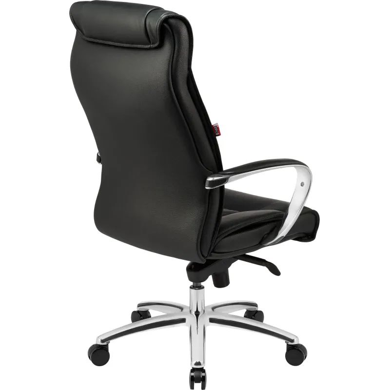 Кресло BN_Fc_Руководителя Echair-534 TL кожа черная, хром