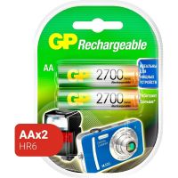 Аккумулятор GP 2600mAh AA 270AAHC-2DECRC2/ 270AAHCRGY-2CRCB2 бл/2шт