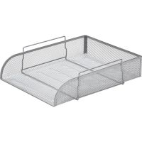 Лоток горизонтальный для бумаг Attache 83x340x268мм металл сетка серебр