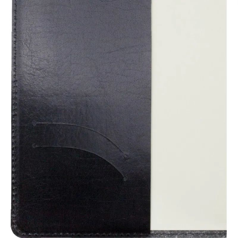 Ежедневник полудатированный черный,кожа,A5,1,208 л.,Br.V.PROFY 3-073/02
