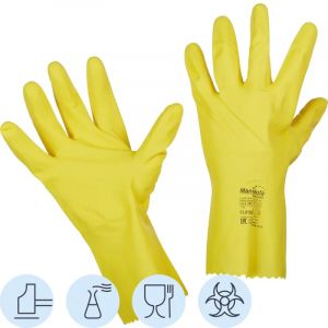 Перчатки защитные латекс Manipula БЛЕСК (L-F-01/CG-941) р.9-9,5 (L),ПС