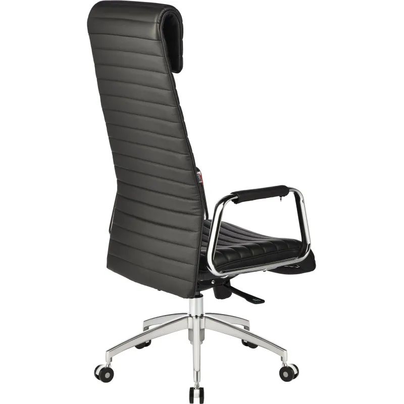 Кресло BN_Fc_Руководителя Echair-528 ML кожа черная, алюминий