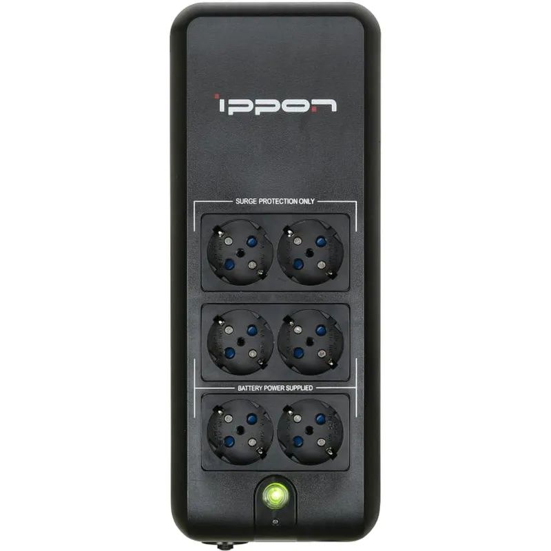 ИБП Ippon Back Verso 800 800ВА 420Вт EURO(4+2) черный