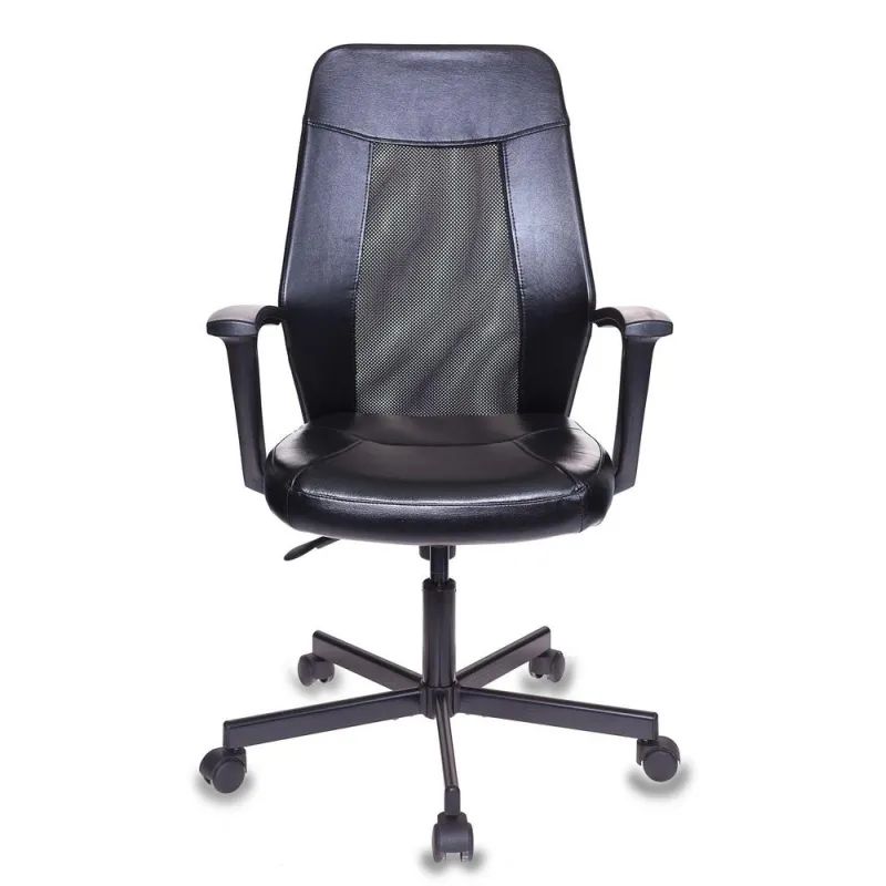 Кресло VB_EChair-225 PTW к/з черный, сетка черная
