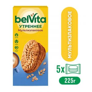 Печенье песочное BelVita Утреннее мульти-злаковое 225 г