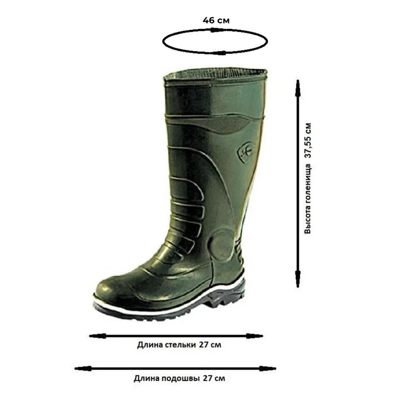 Сапоги мужские мод.173 с МП олива (р.42) (270) (арт.1.1.П)