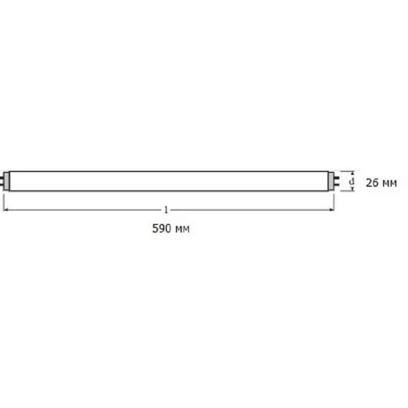 Лампа люминесцентная Osram люминесц. L 18W/640 G13 4000К хол.бел. 25шт/уп
