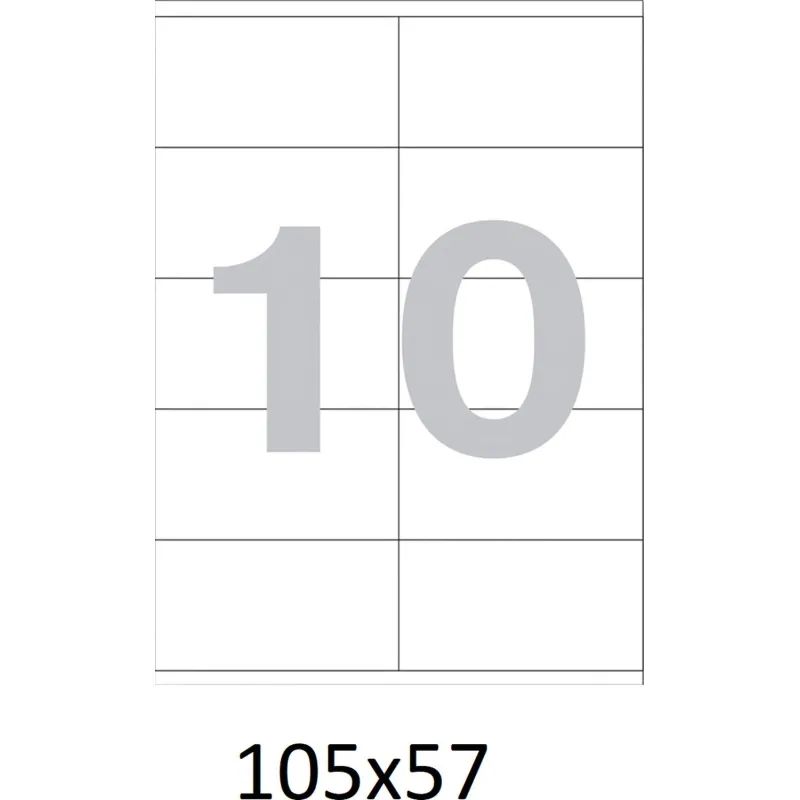 Этикетки самокл. ProMEGA Label BASIC 105х57 мм / 10 шт. на листе А4(100л