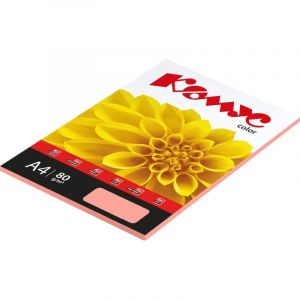 Бумага цветная Комус Color (розовая пастель), 80г, А4, 50 л.