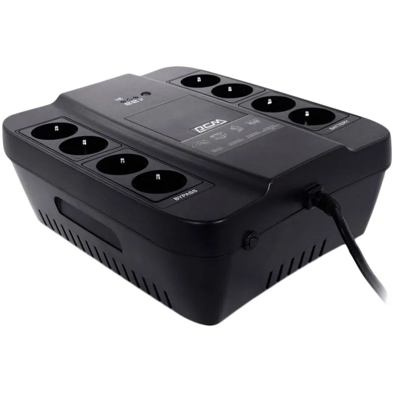 ИБП Powercom Back-UPS SPD-1000N OffLine 1000VA/550W Schuko 8 EURO розеток