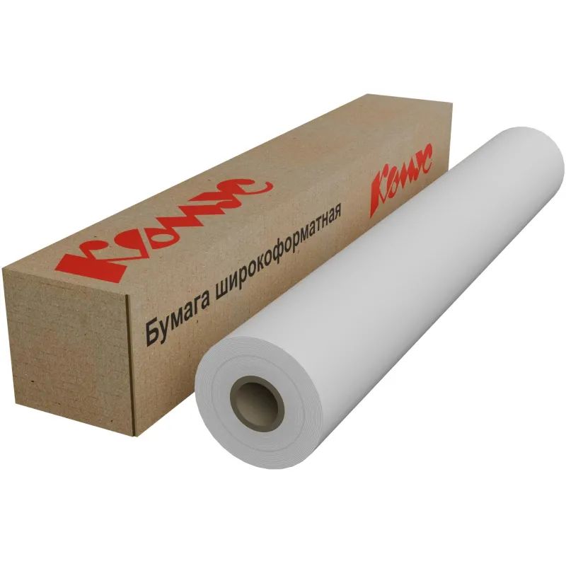 Бумага широкоформатная Bright white 120г 610ммх30м 50,8мм