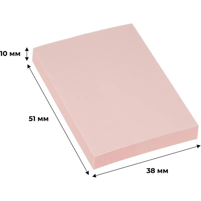 Стикеры ATTACHE с клеев. краем 38x51 компле кт 4 цвета 100л